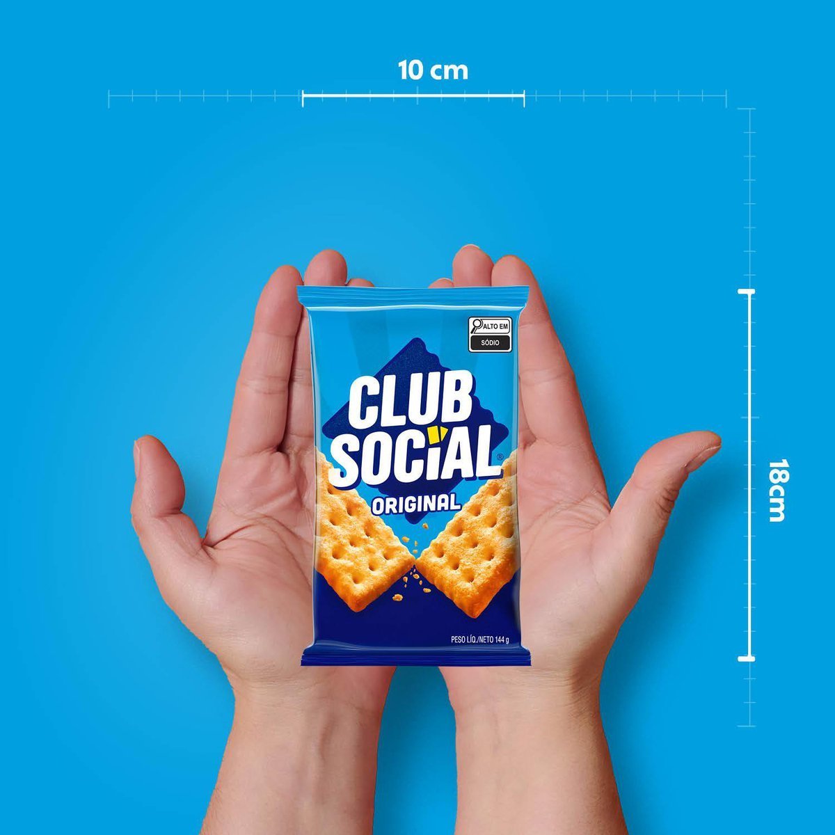 Biscoito Salgado Club Social Original Multipack 144g Mondelez