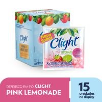 Refresco em P Clight Pink Lemonade Caixa com 15 unidades de 8g