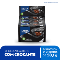 Chocolate Lacta Diamante Negro 50,1g - Display com 21 unidades