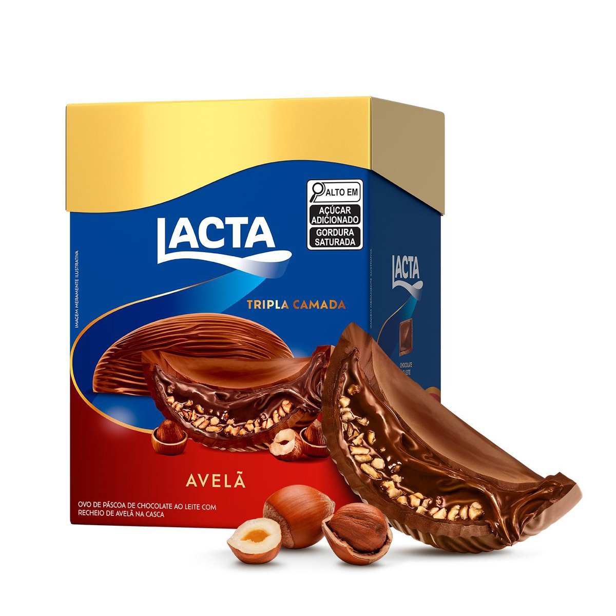 Ovo de Pscoa Lacta Tripla Camada Avel 320G