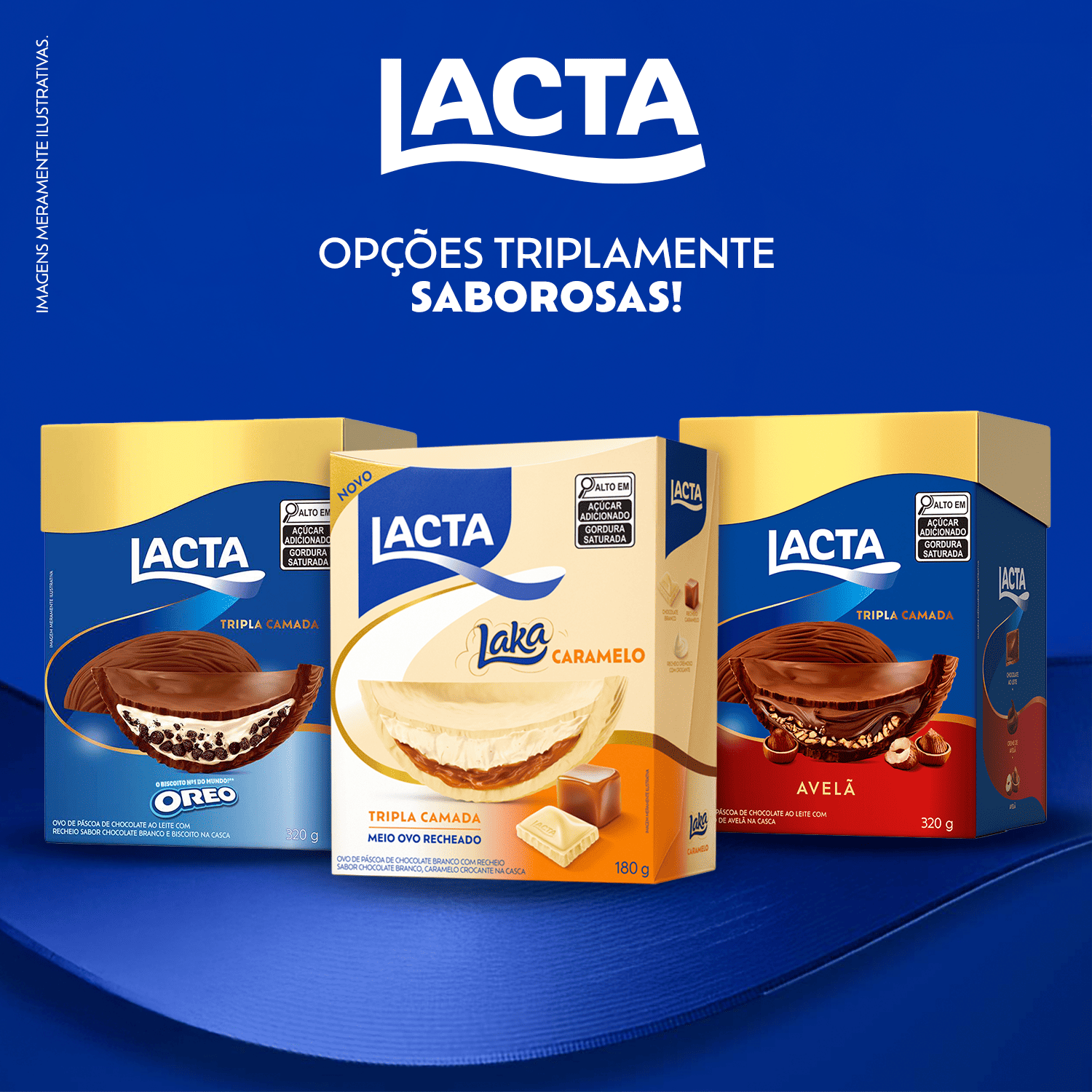 Ovo de P�scoa Lacta Tripla Camada Avel� 320g