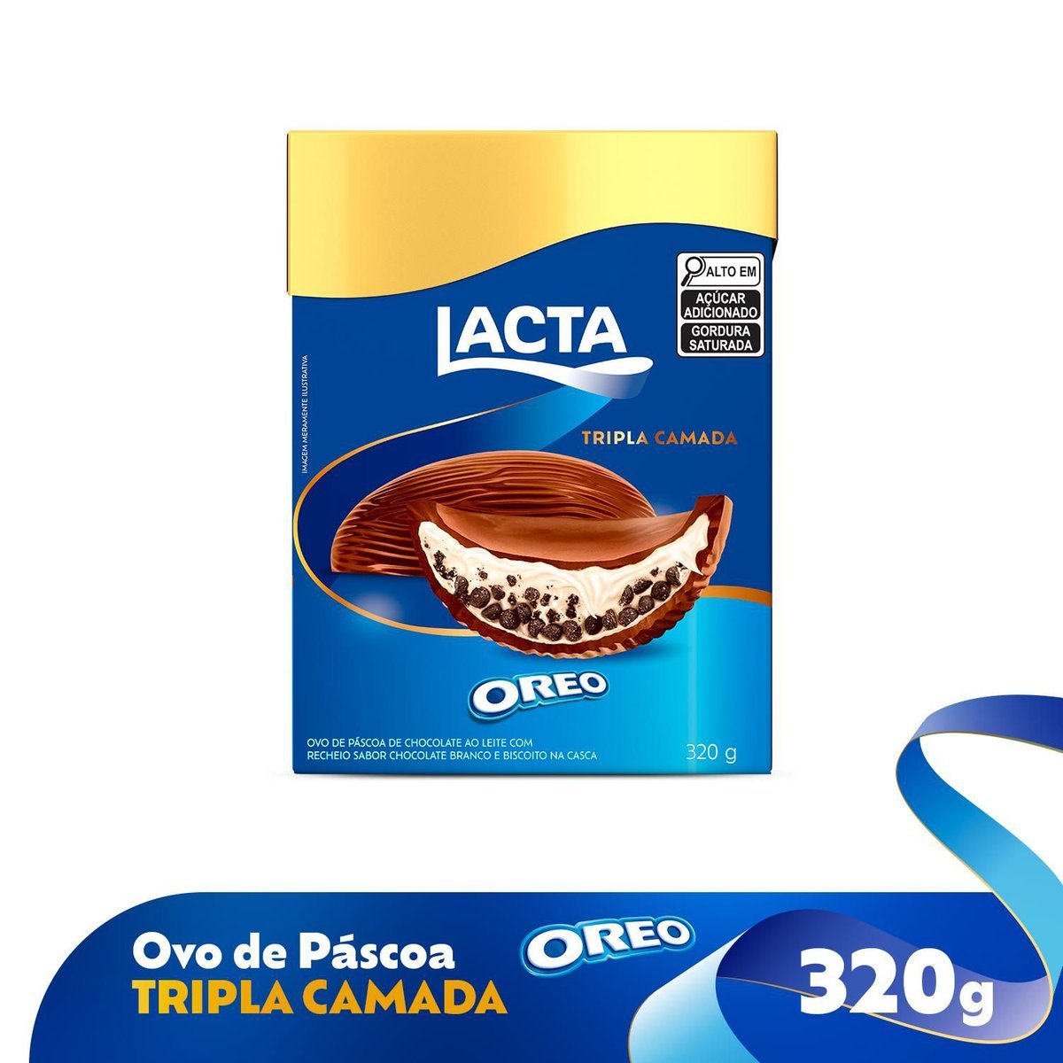Ovo de Pscoa Tripla Camada Oreo 320G