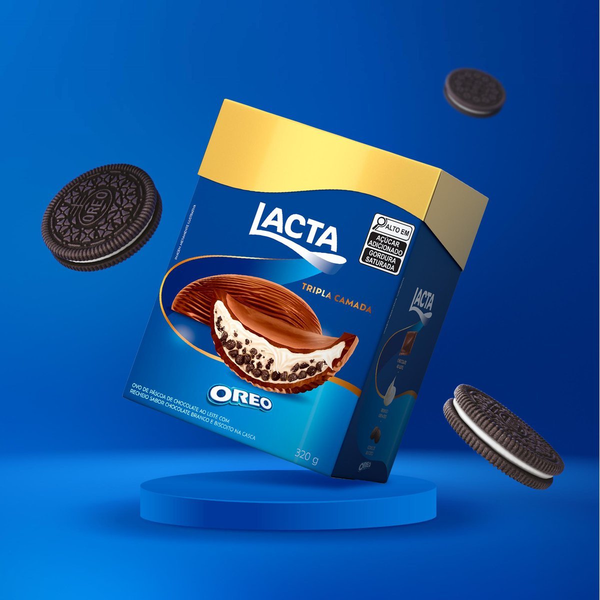 Ovo de Pscoa Tripla Camada Oreo 320G