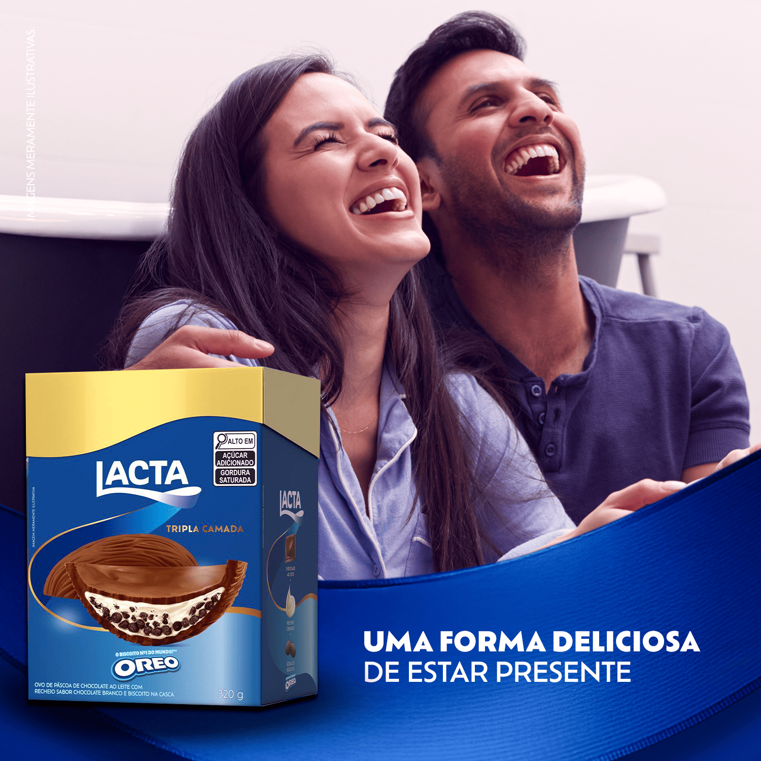 Ovo de P�scoa Lacta Tripla Camada Oreo 320g
