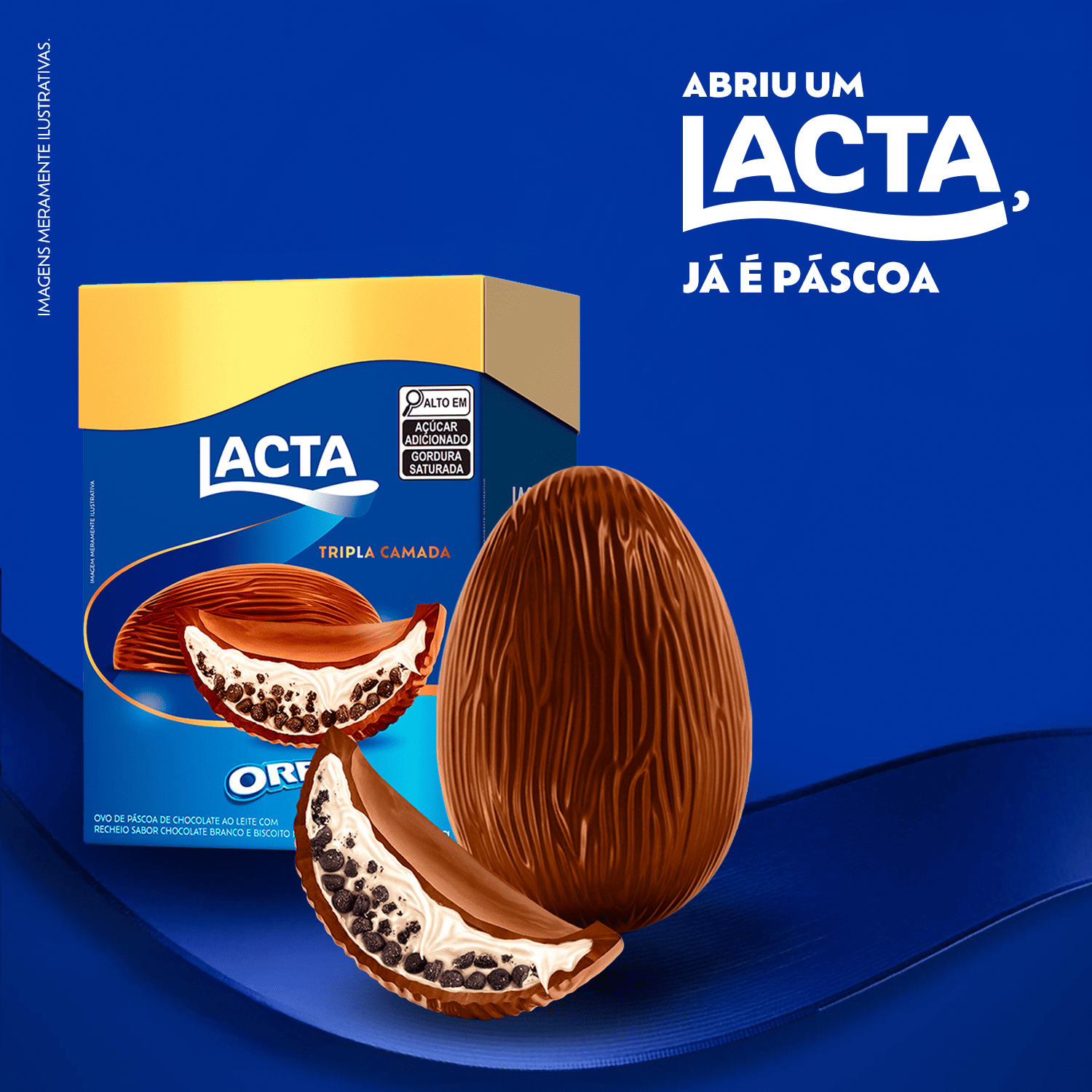 Ovo de P�scoa Lacta Tripla Camada Oreo 320g