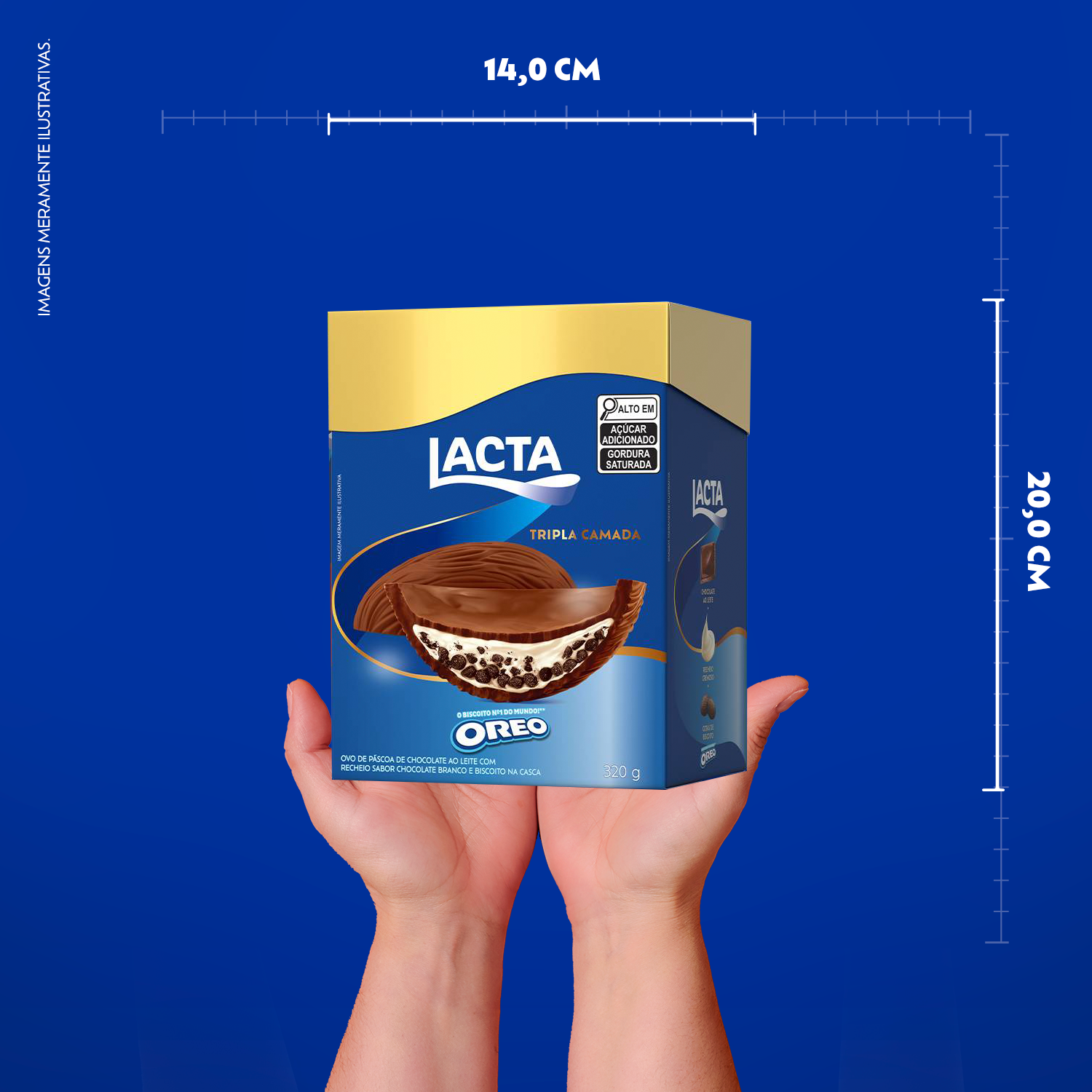 Ovo de P�scoa Lacta Tripla Camada Oreo 320g