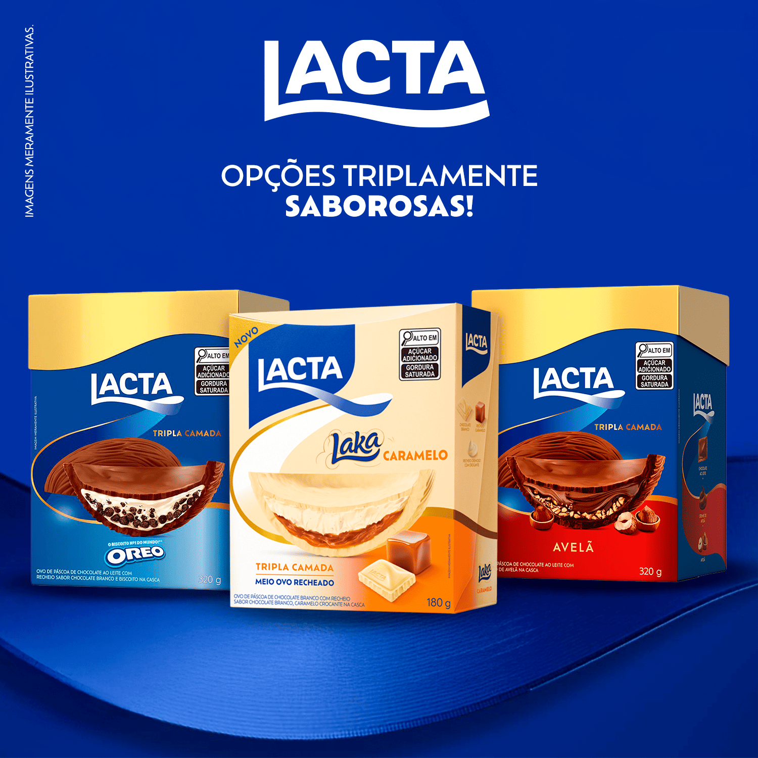 Ovo de P�scoa Lacta Tripla Camada Oreo 320g
