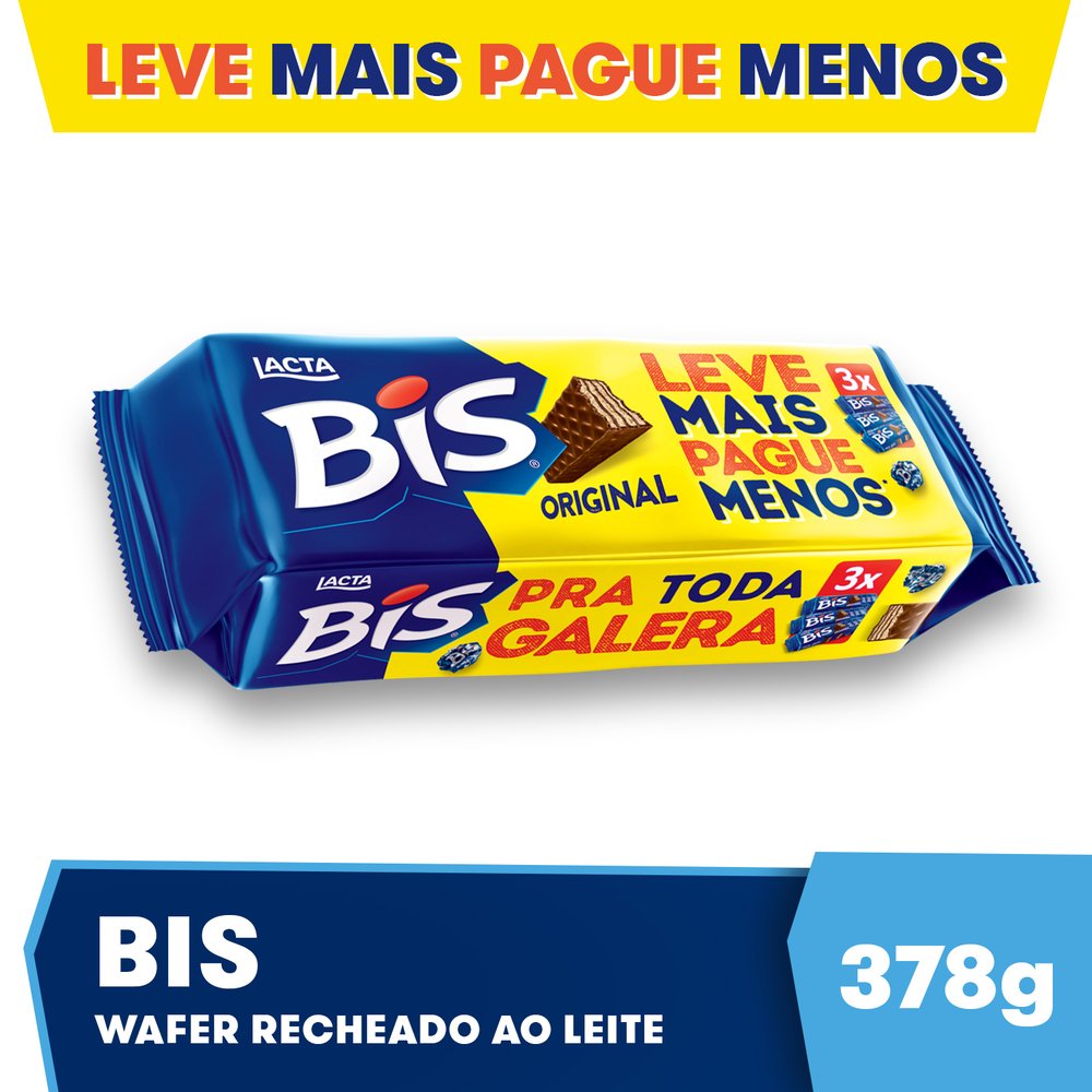 Bis ao leite multipack 3x126g
