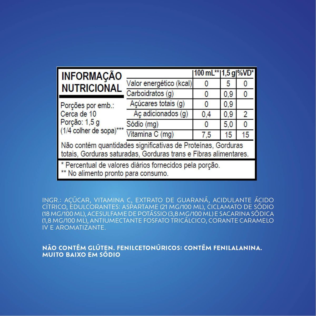 Refresco Em P Fresh Guaran Caixa Com 15 Unidades De 15g