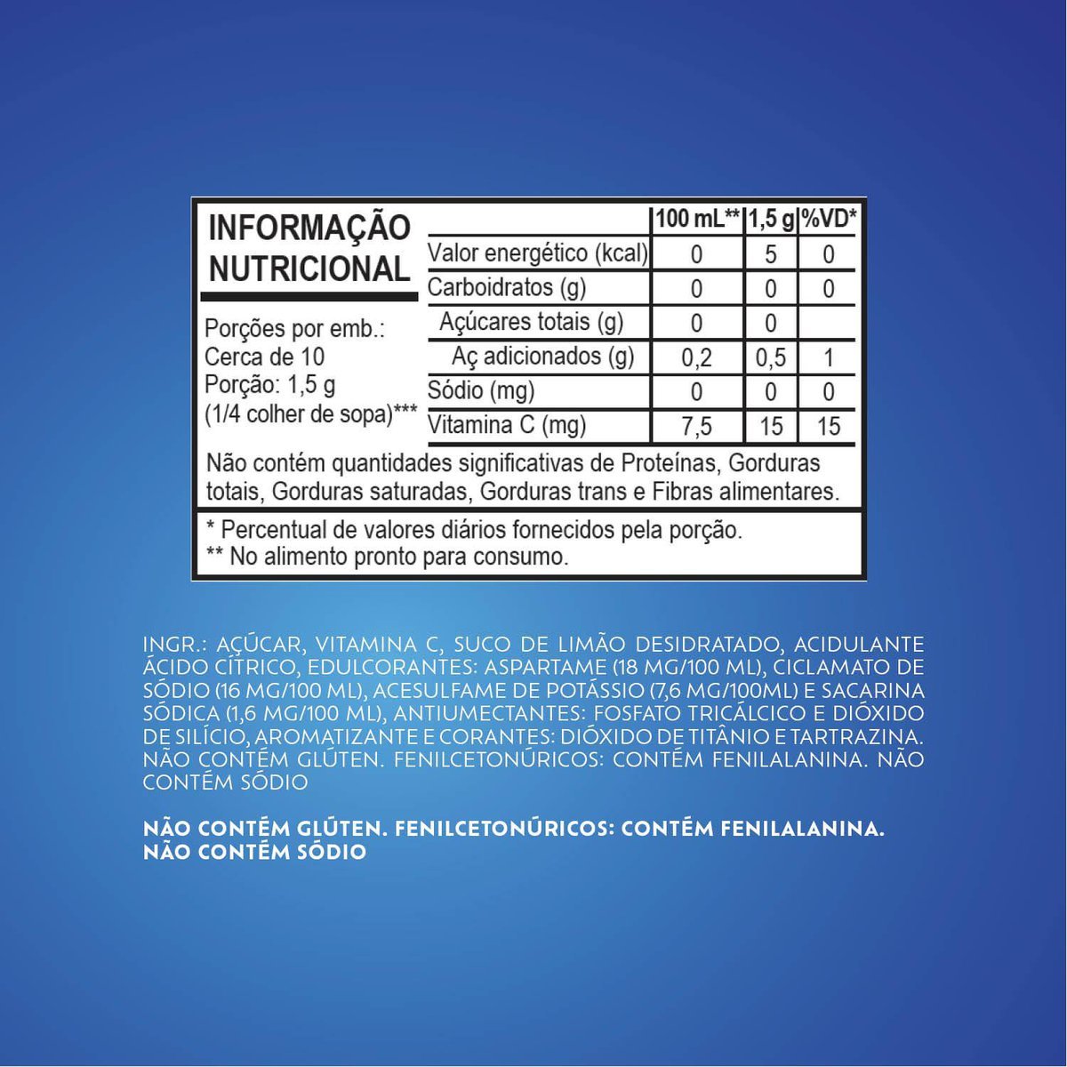 Refresco Em P Fresh Limo Caixa Com 15 Unidades De 15g