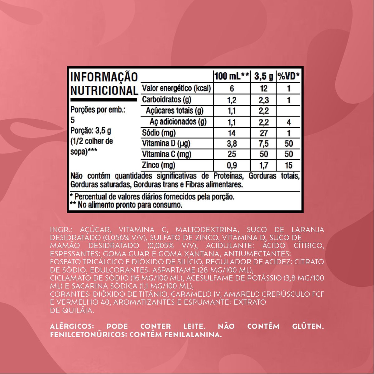 Refresco em p Tang Laranja Mamo com 18 unidades de 18g - DISPLAY