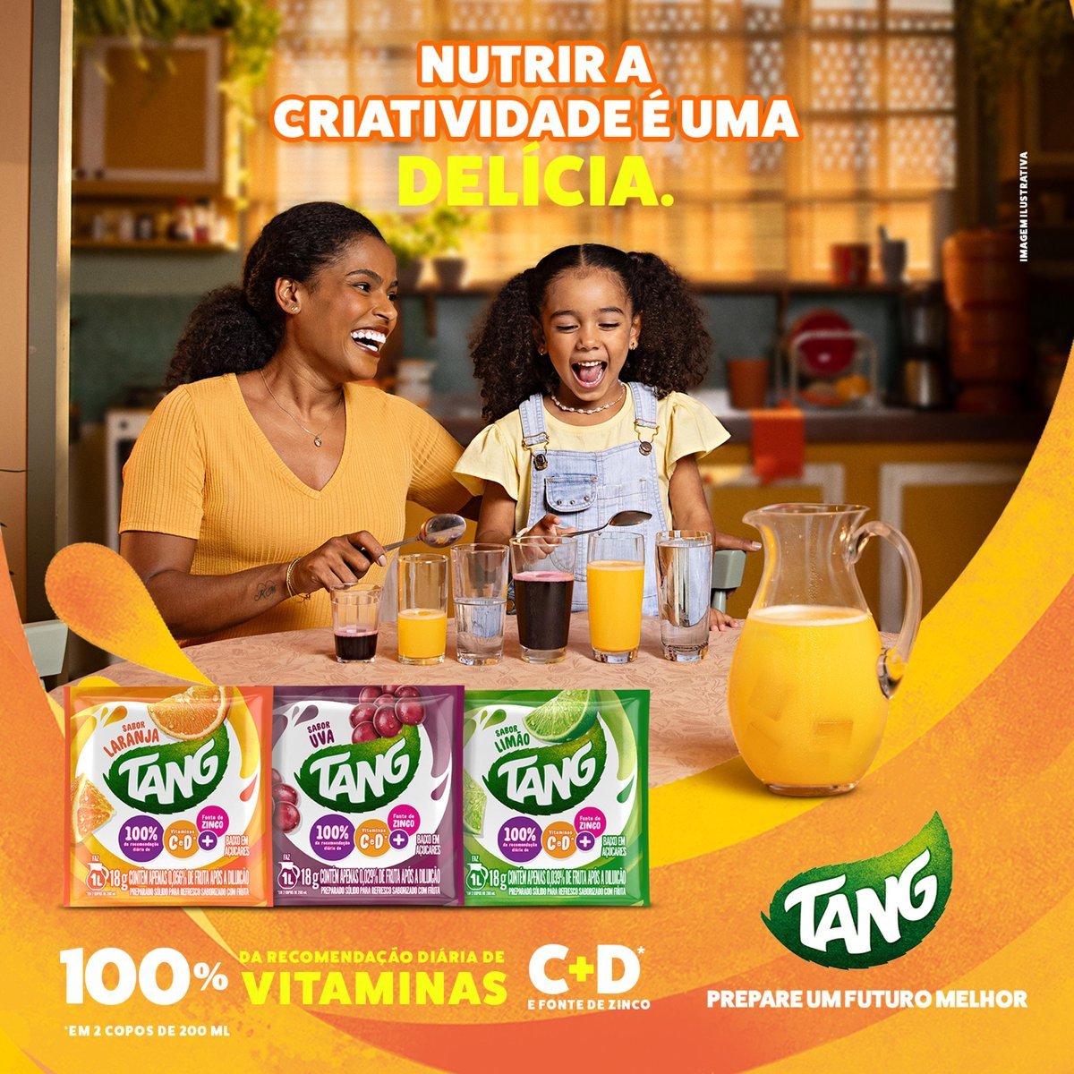 Refresco em p Tang Manga com 18 unidades de 18g - DISPLAY