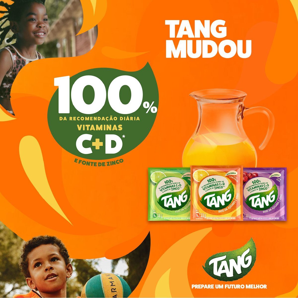 Refresco em p Tang Manga com 18 unidades de 18g - DISPLAY