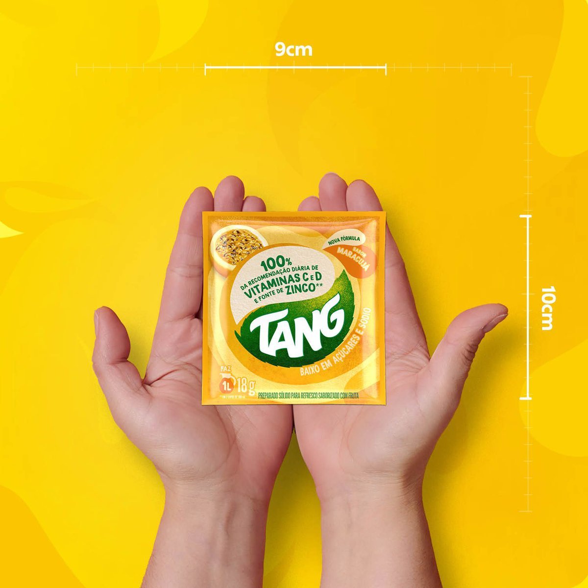 Refresco em p Tang Maracuj com 18 unidades de 18g - DISPLAY