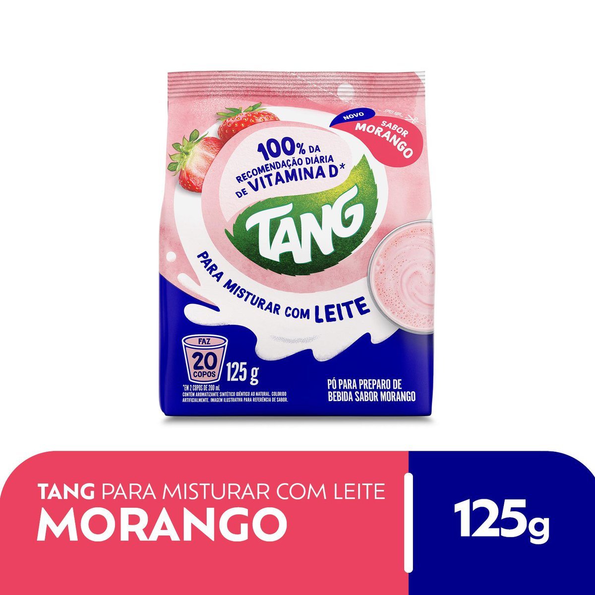 Tang Para Misturar Com Leite Morango 125g