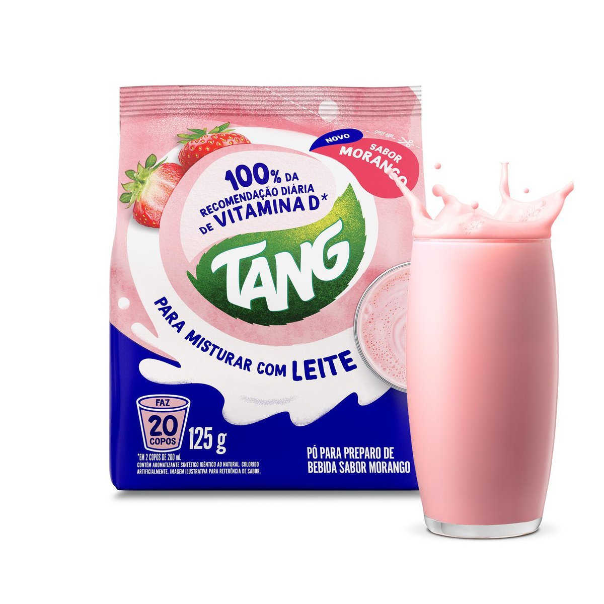 Tang Para Misturar Com Leite Morango 125g