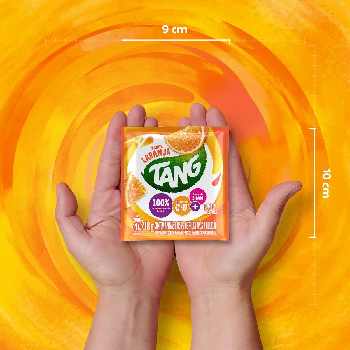 Refresco em p Tang laranja com 15 unidades de 18g - preo especial - DISPLAY