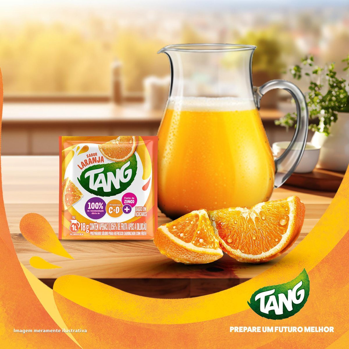 Refresco em p Tang laranja com 15 unidades de 18g - preo especial - DISPLAY