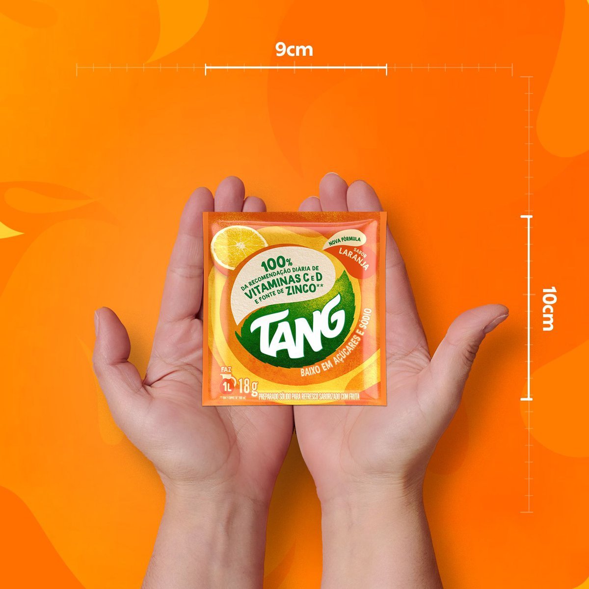 Refresco em p Tang laranja com 15 unidades de 18g - preo especial - DISPLAY