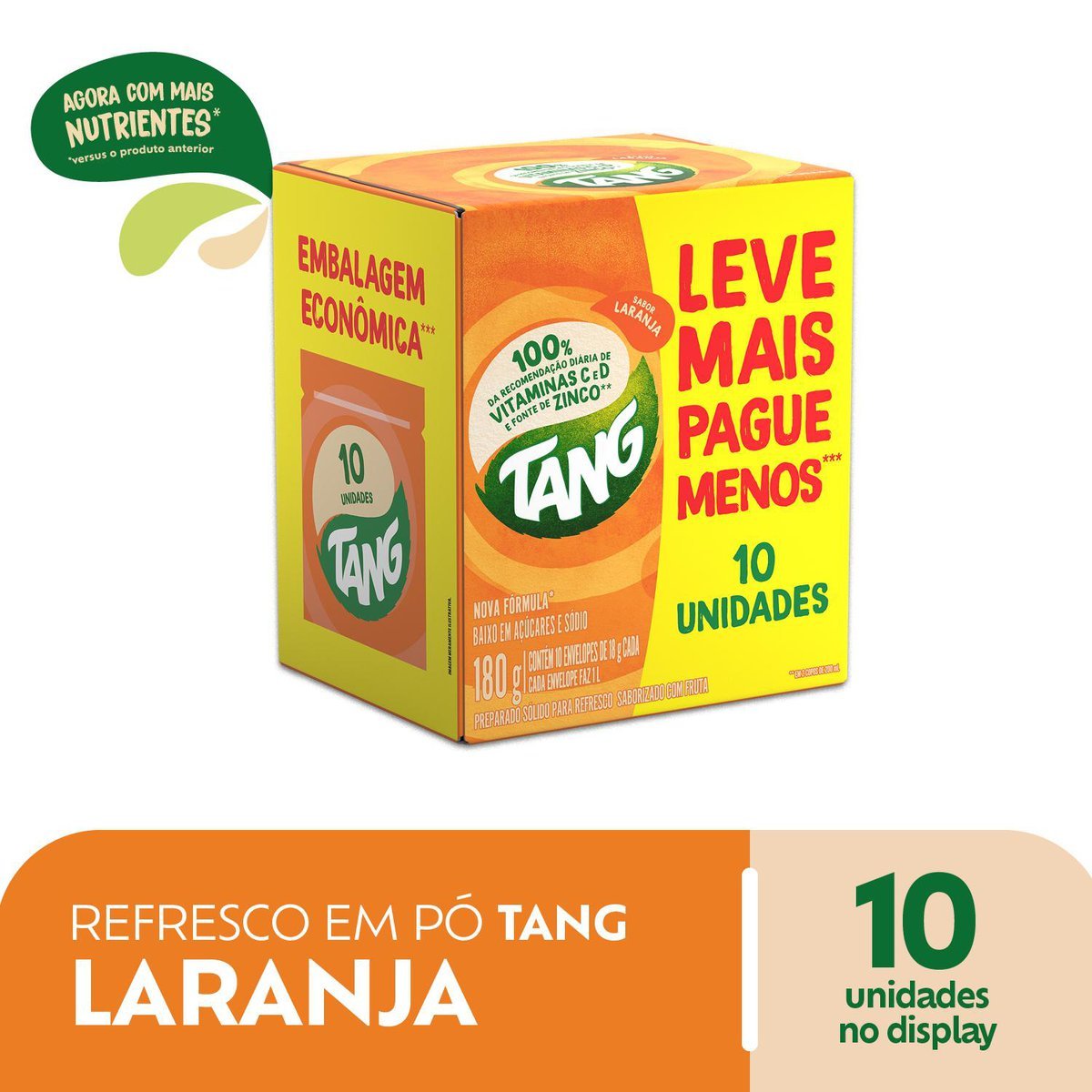 Refresco em p Tang Laranja Leve 10 por preo especial