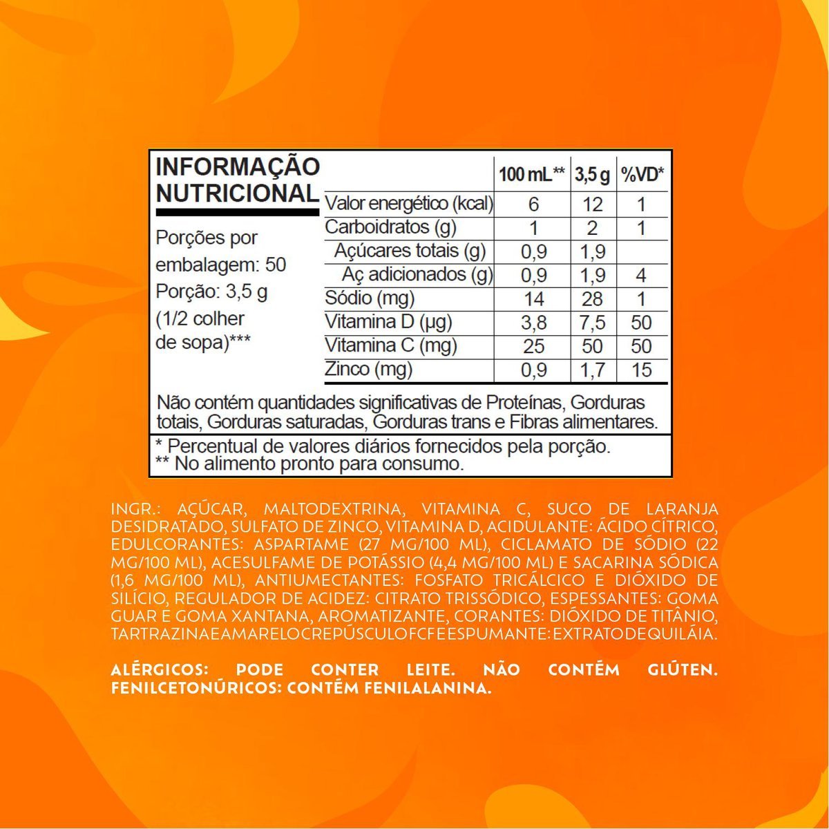 Refresco em p Tang Laranja Leve 10 por preo especial