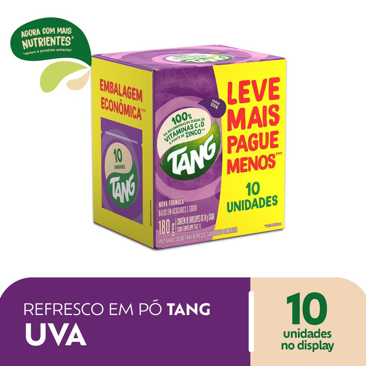 Refresco em p Tang Uva Leve 10 Por Preo Especial