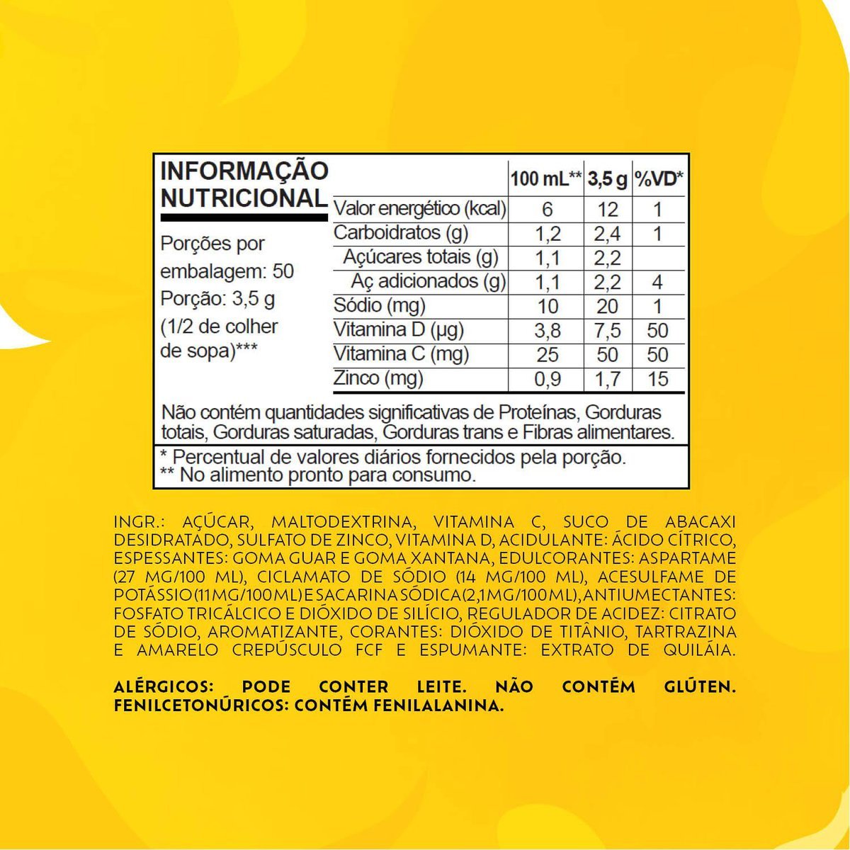 Refresco em p Tang Abacaxi Leve 10 Por Preo Especial
