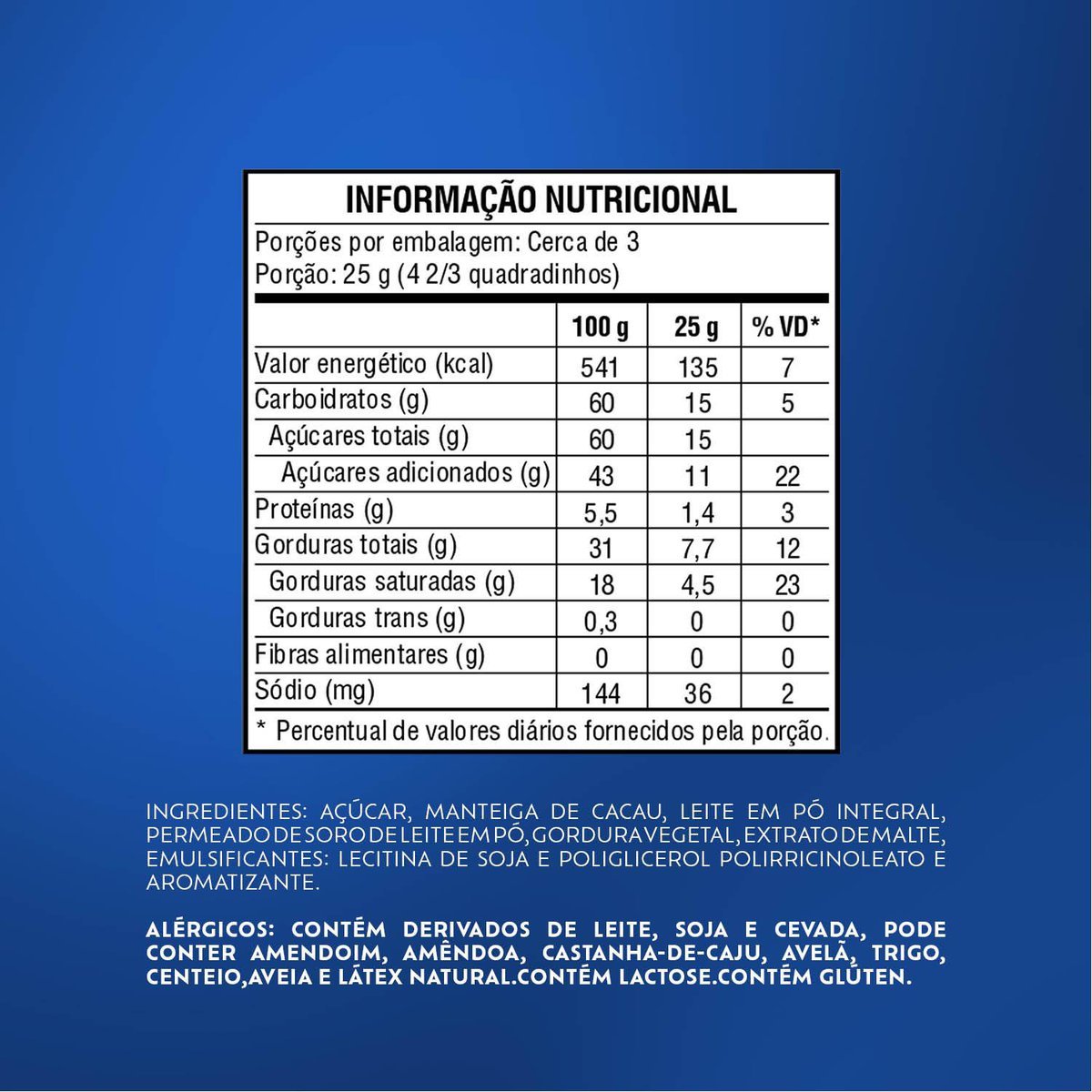 Chocolate Branco Lacta Laka display com 12 unidades de 34g
