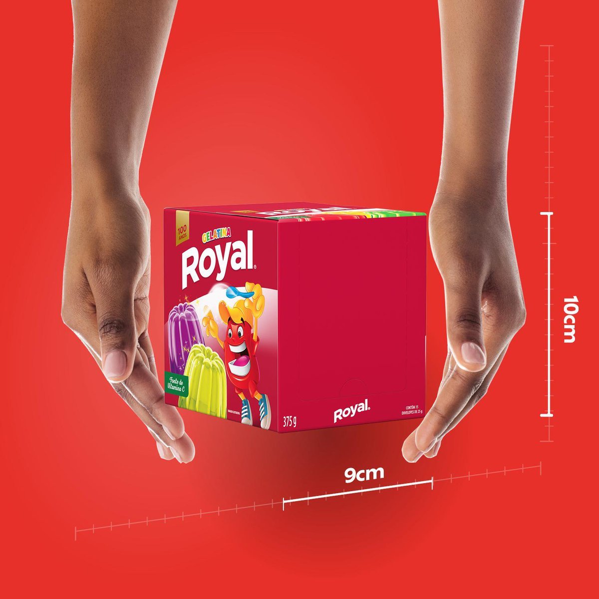 Gelatina Em P Royal Limo Caixa Com 15 Unidades De 25g