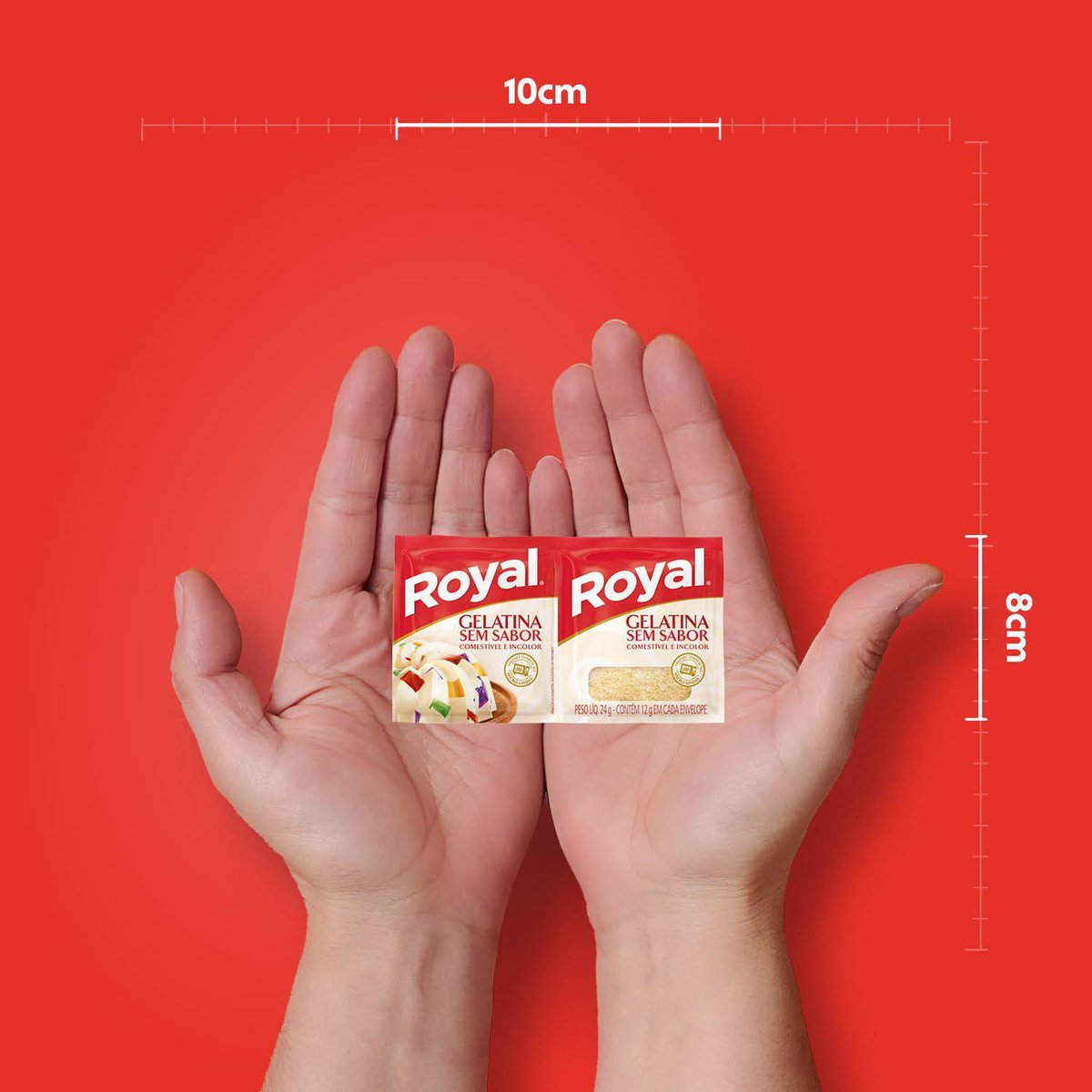 Gelatina Royal Em P Sem Sabor Incolor 24g