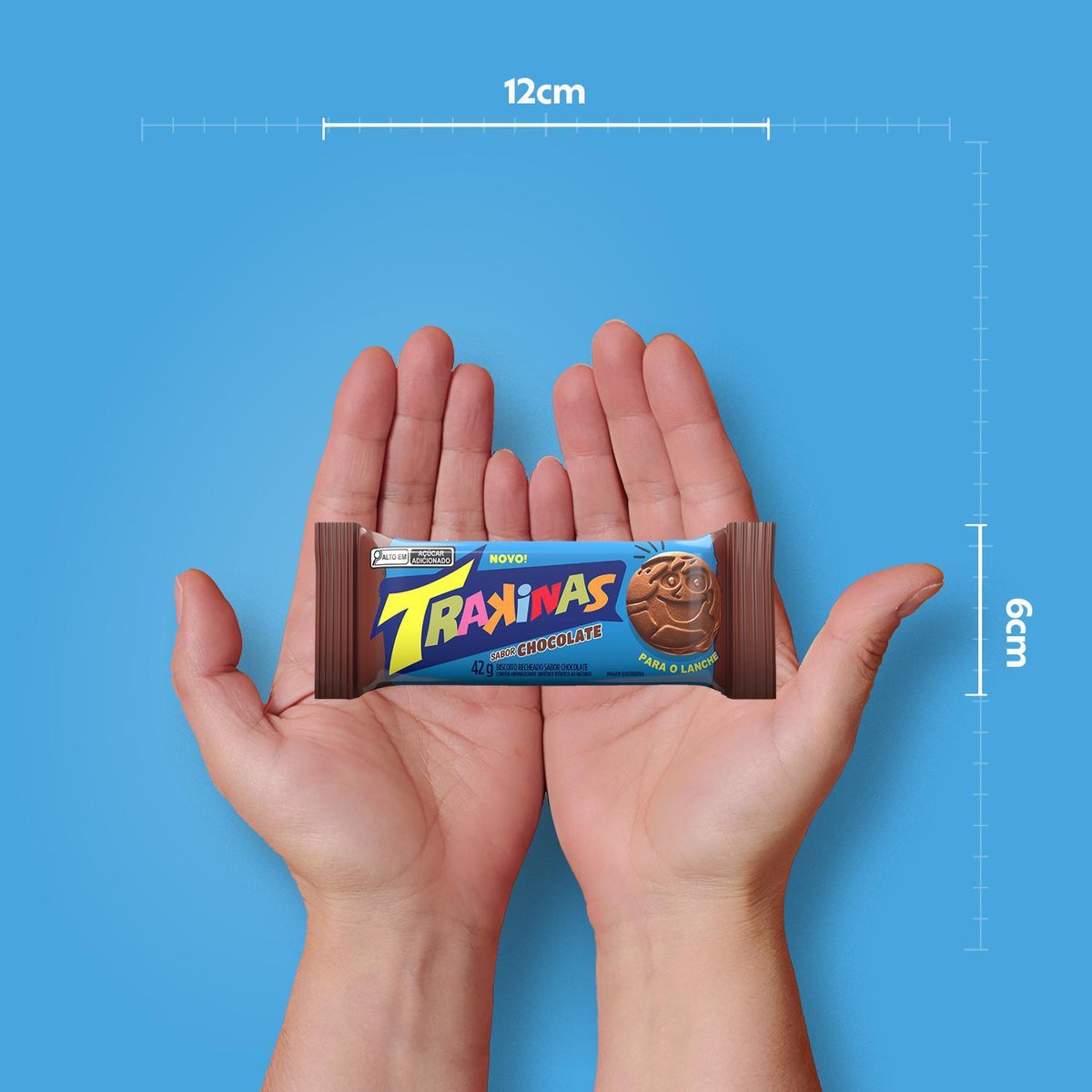 Biscoito Recheado Trakinas Chocolate 42g