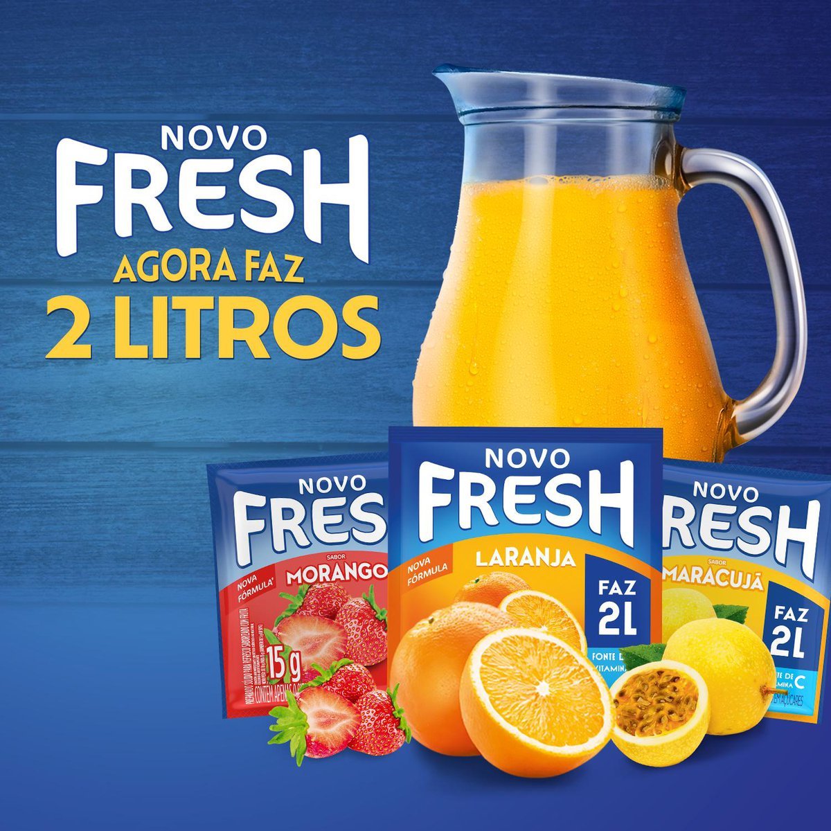 Refresco Em P Fresh Carambola Caixa Com 15 Unidades De 15g