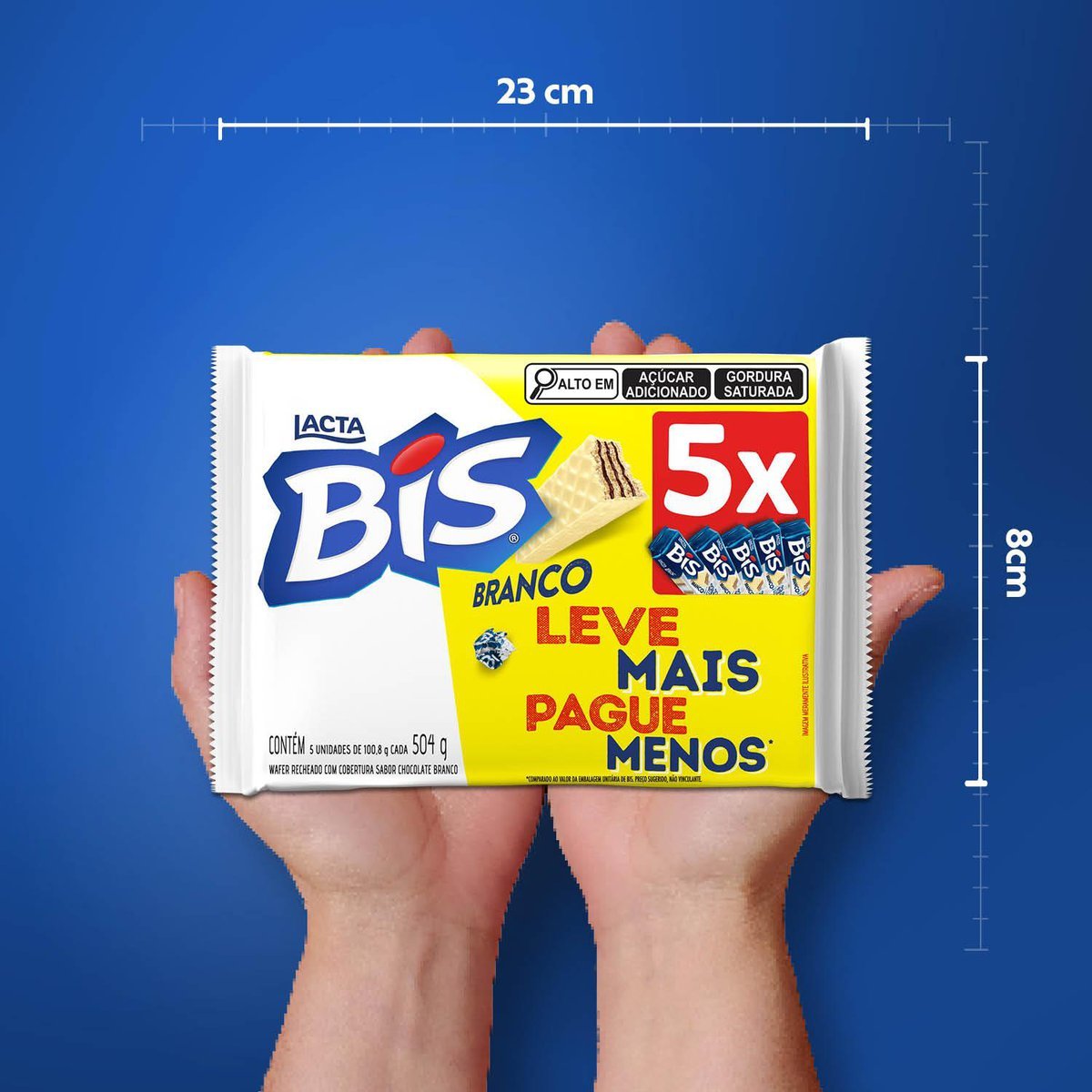 Bis Branco - Kit com 5 unidades de 100,8g