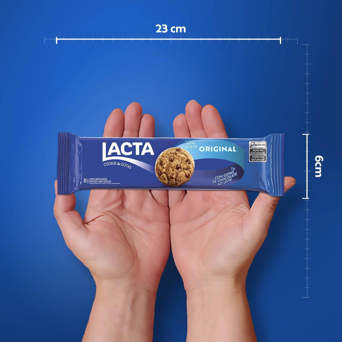 Biscoito Cookies Lacta Ao Leite 80g