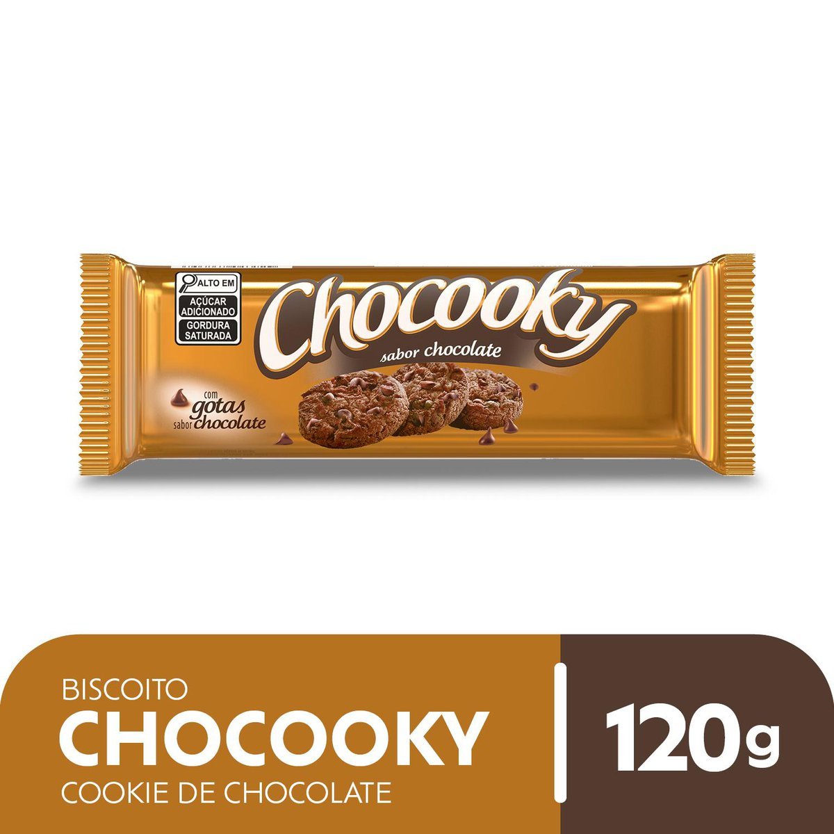 Biscoito Chocooky Cookie de Chocolate 120g
