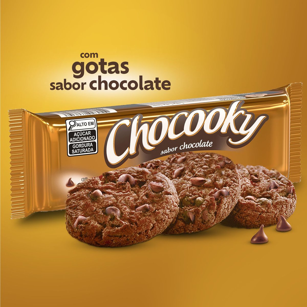 Biscoito Chocooky Cookie de Chocolate 120g