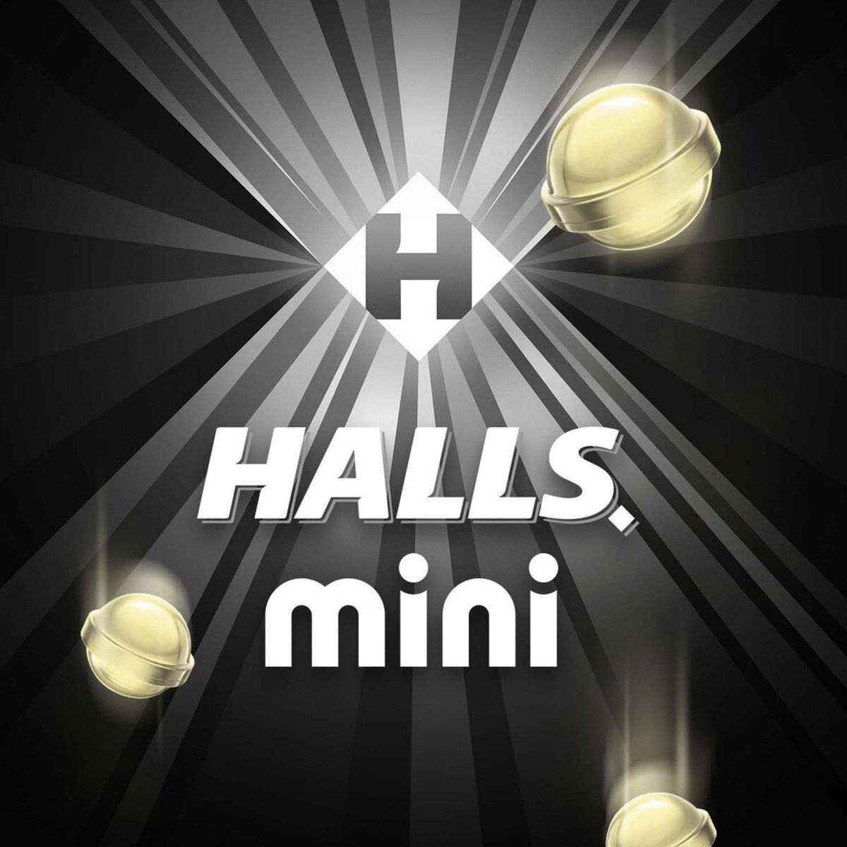 Bala Halls Mini Sem Acar Extra Forte Caixa Com 18 Unidades De 15g