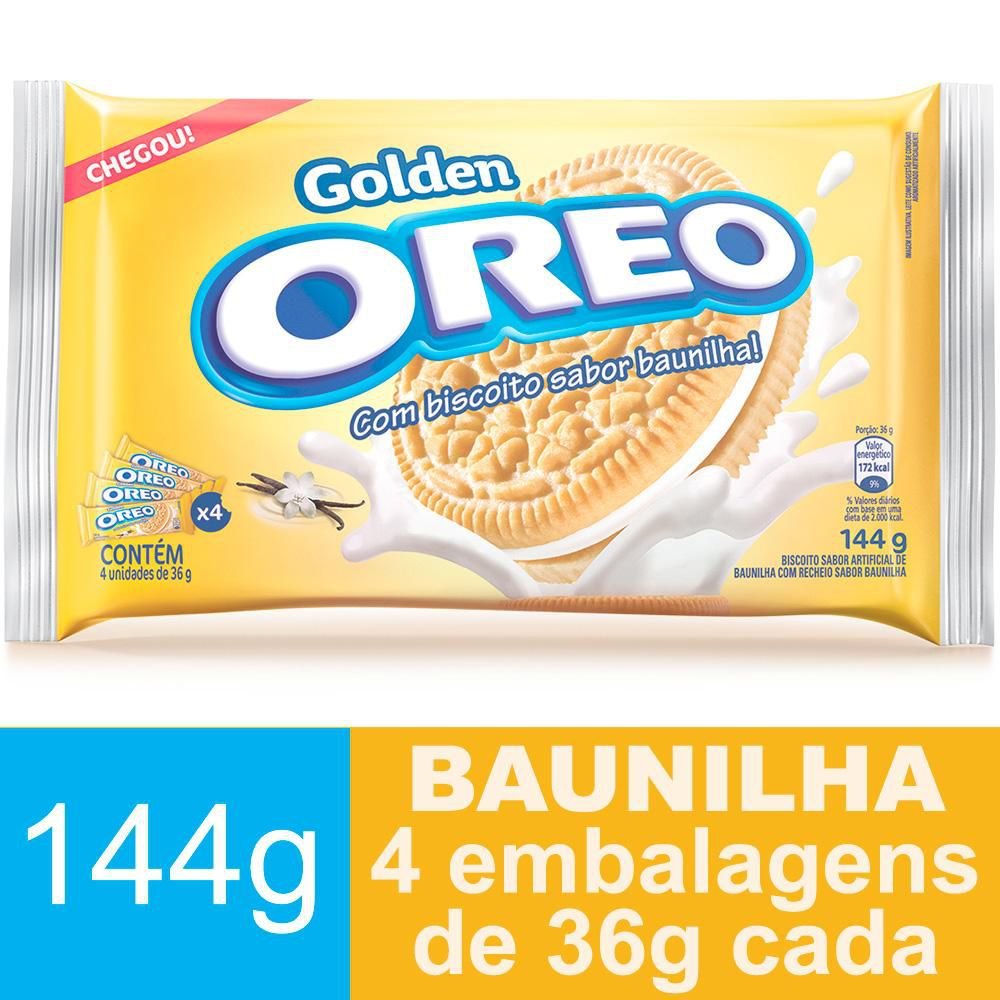Bisc Rech Oreo 144g-mpack Golden Baun  (7622210755544)