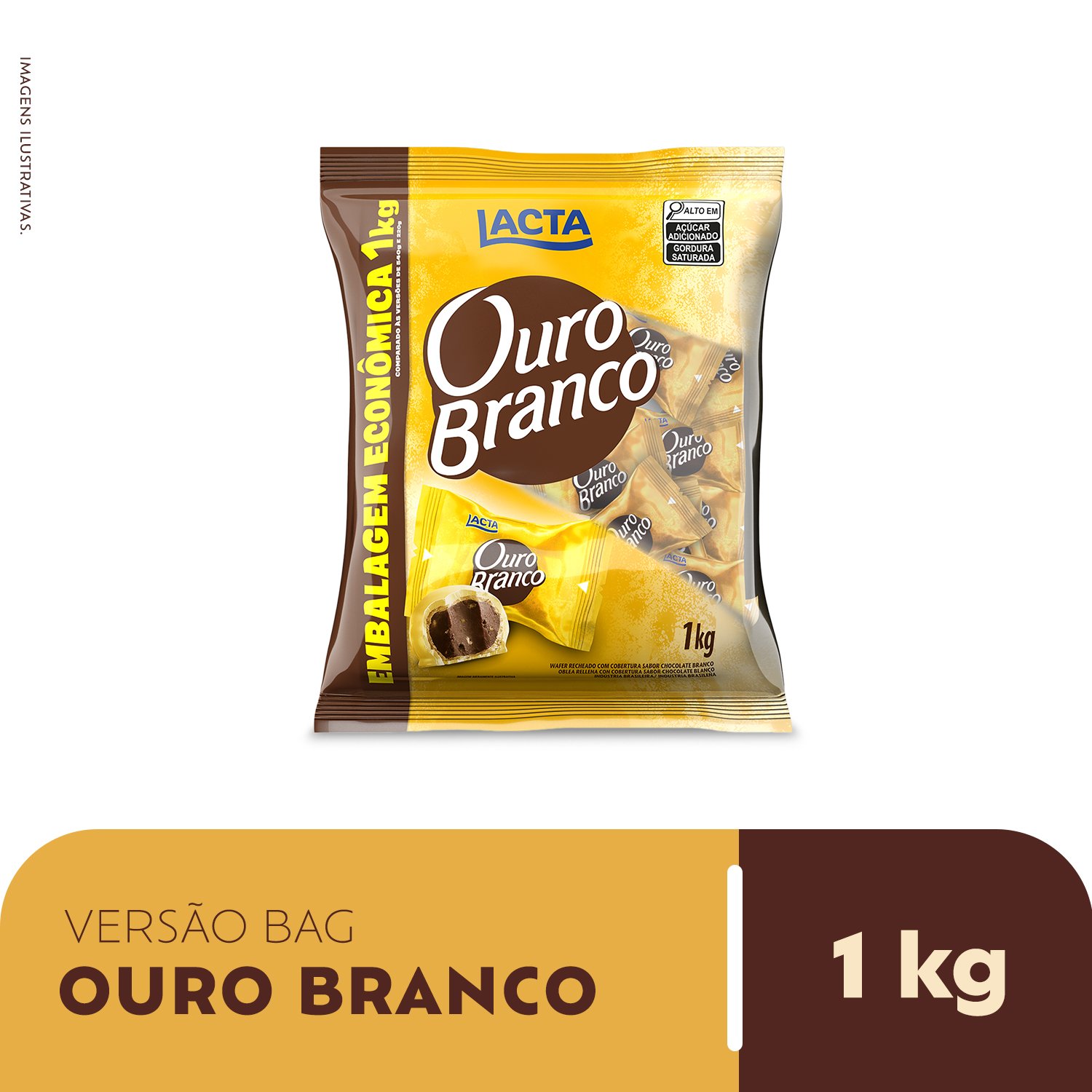 Chocolate Ouro Branco Pacote 1Kg