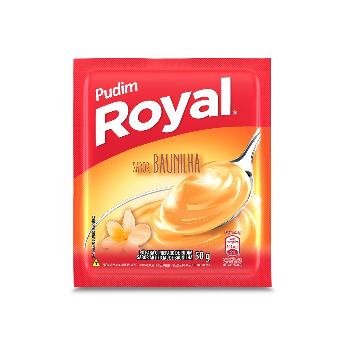 Pudim Em P Royal Baunilha Caixa Com 12 Unidades De 50g