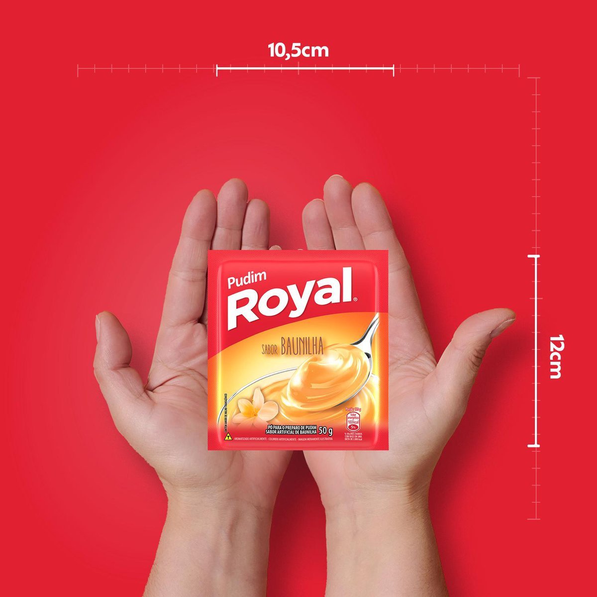 Pudim Em P Royal Baunilha Caixa Com 12 Unidades De 50g