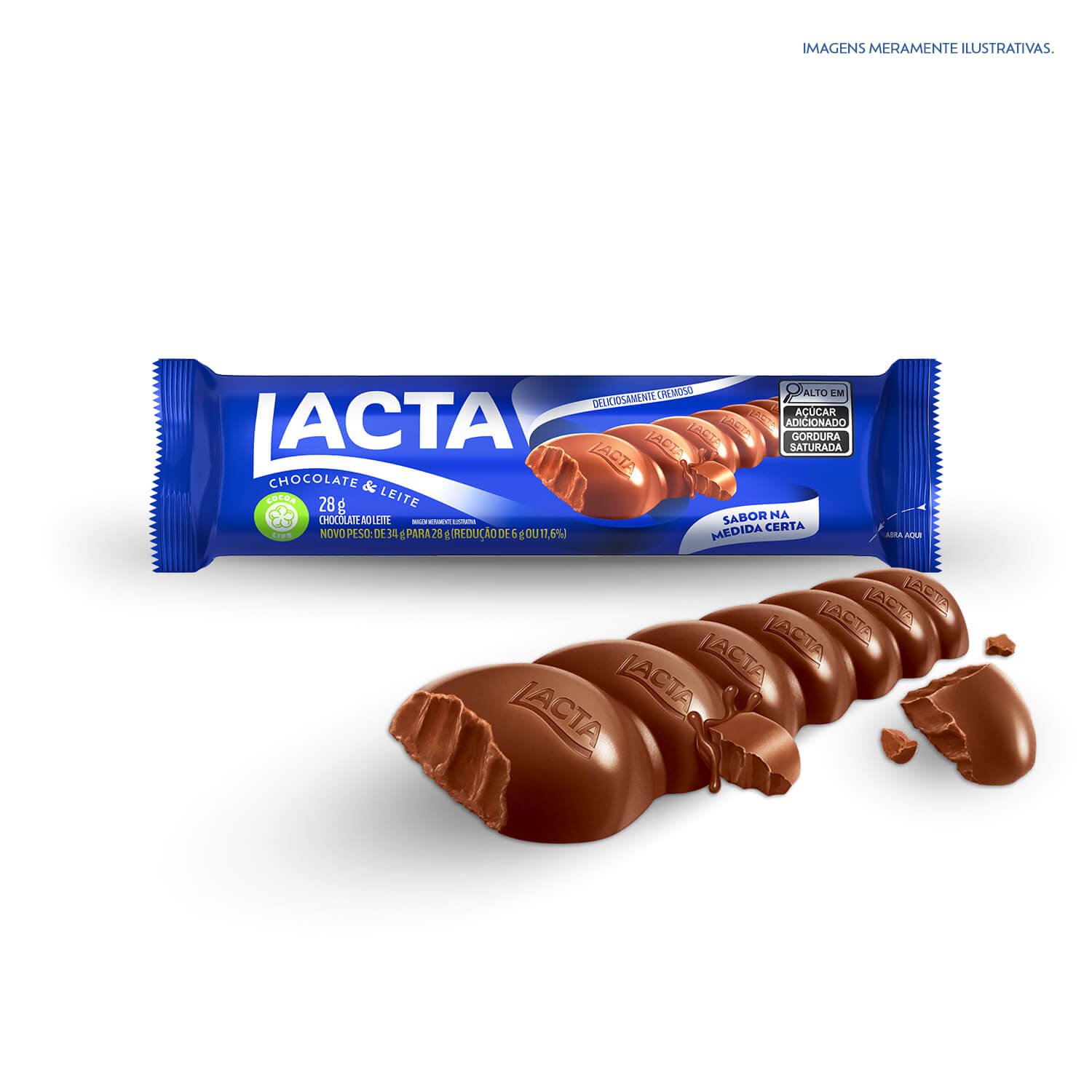 Tablete Lacta ao Leite 28g