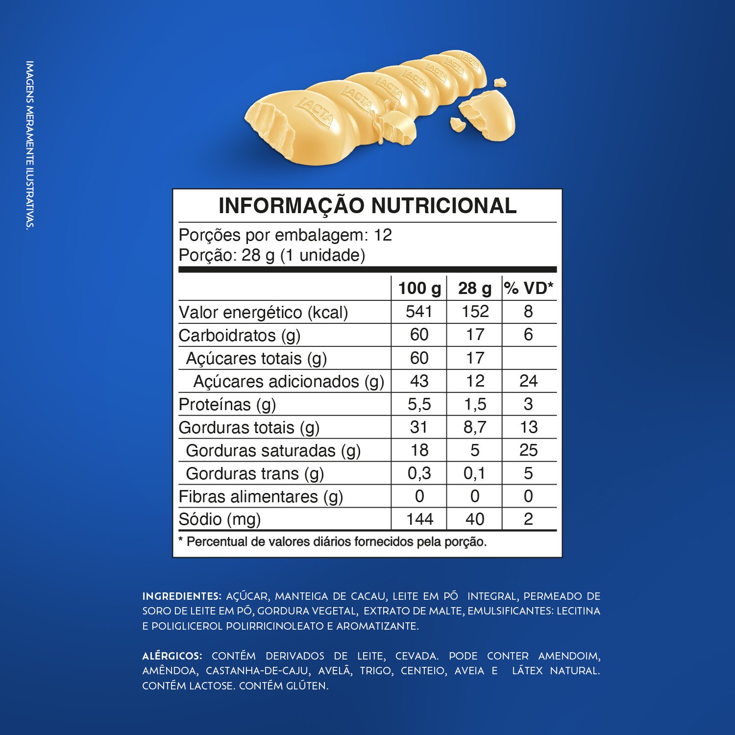 Tablete Laka 28g - Caixa com 12 unidades
