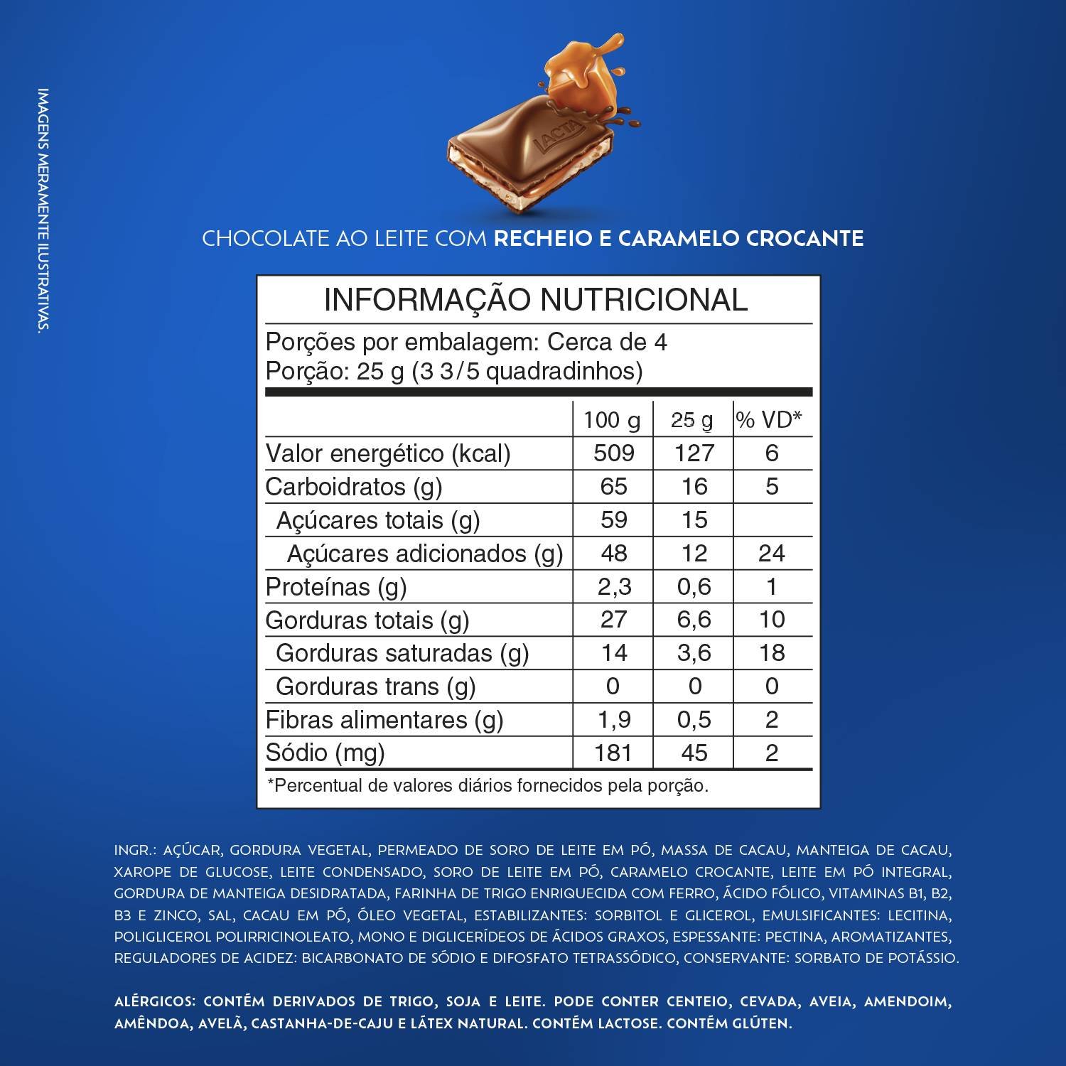 Lacta Caramelo Recheado 104g