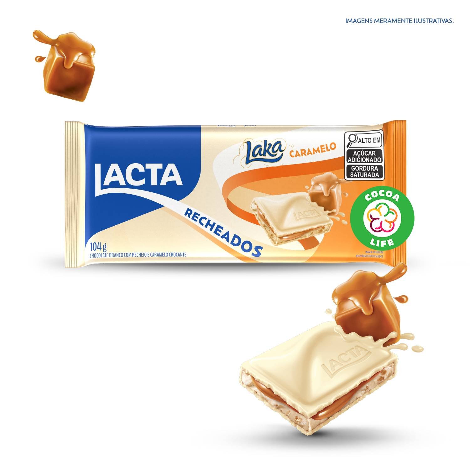 Laka Caramelo Recheado 104g