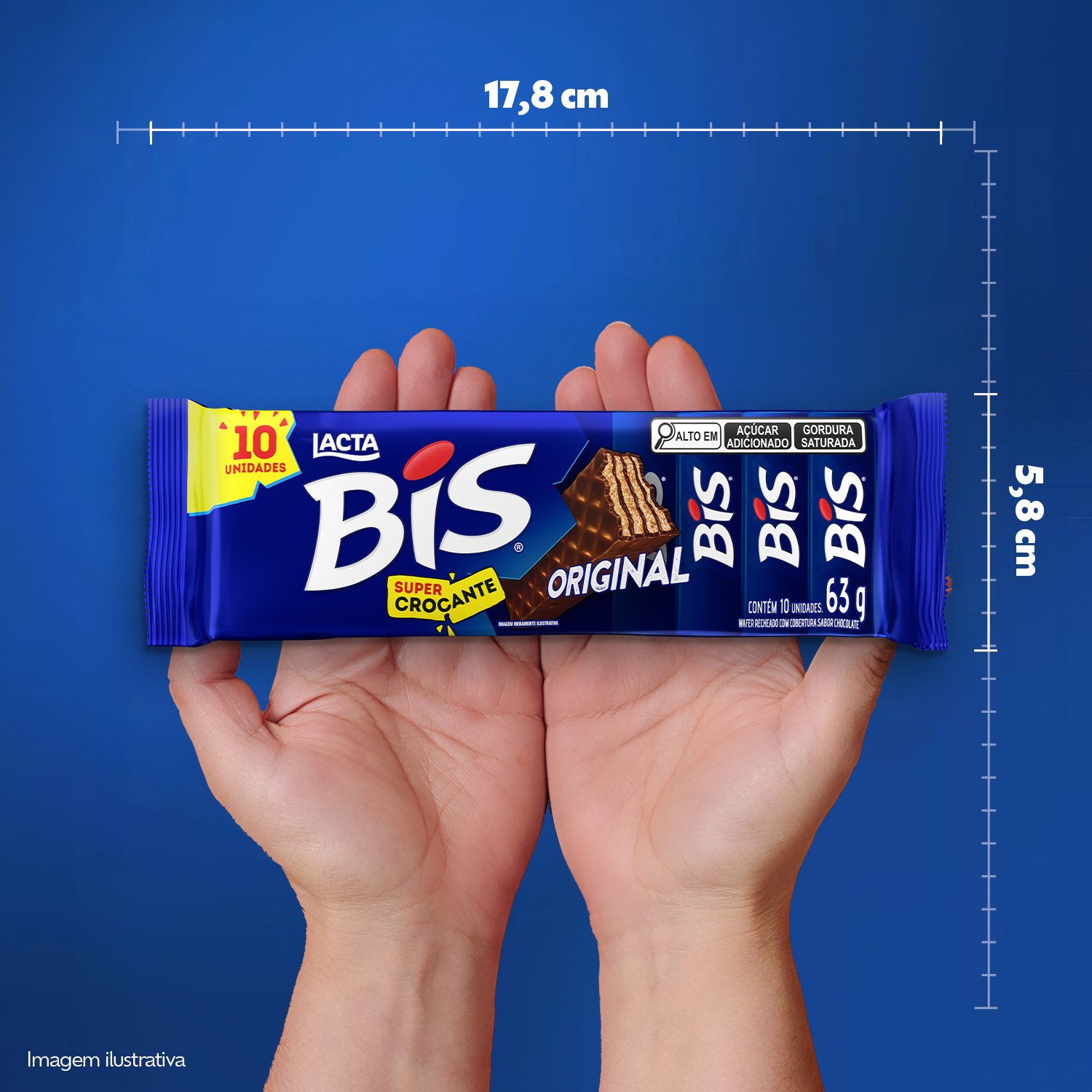 BIS AO LEITE 63g kit 10unds