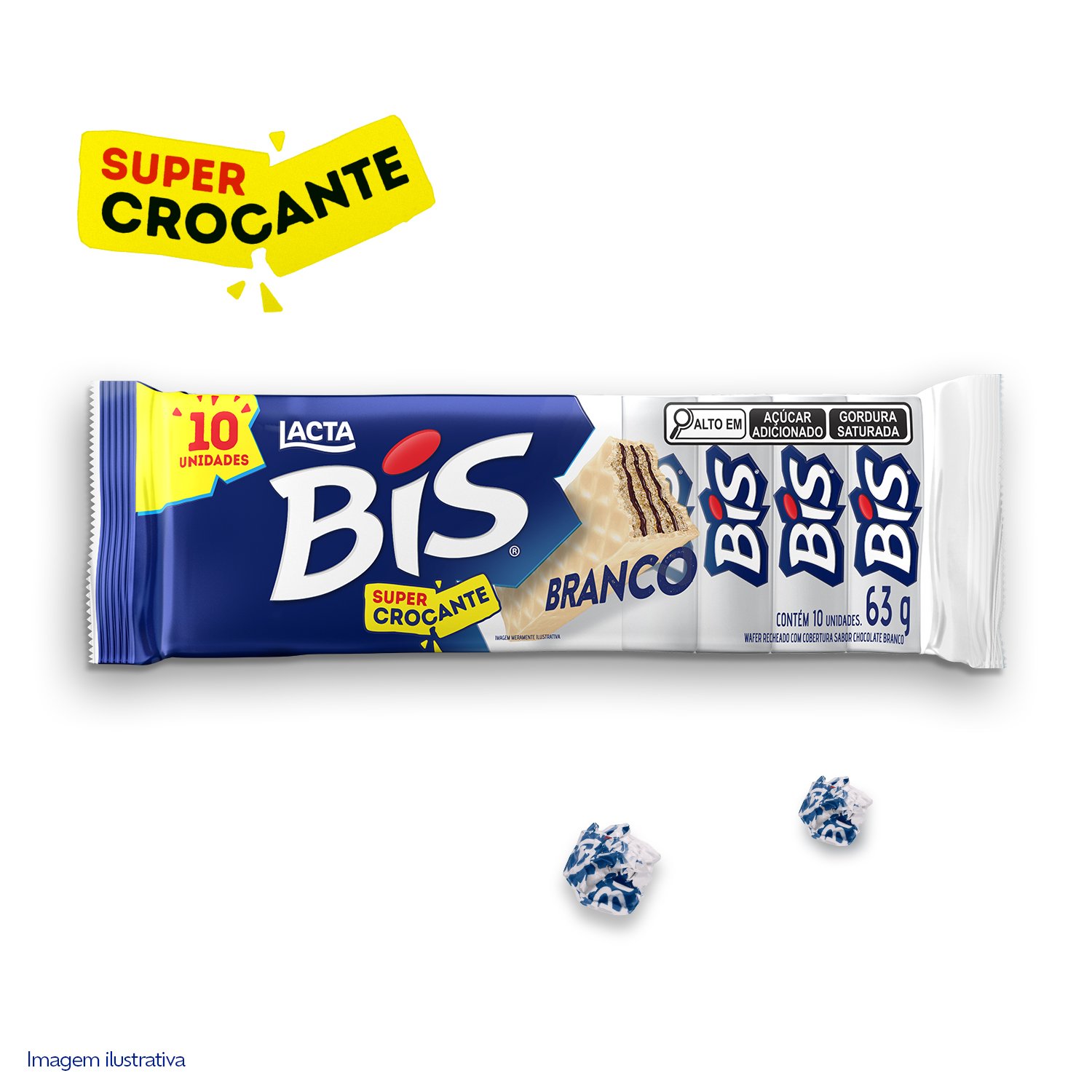 BIS BRANCO 63g kit 10unds