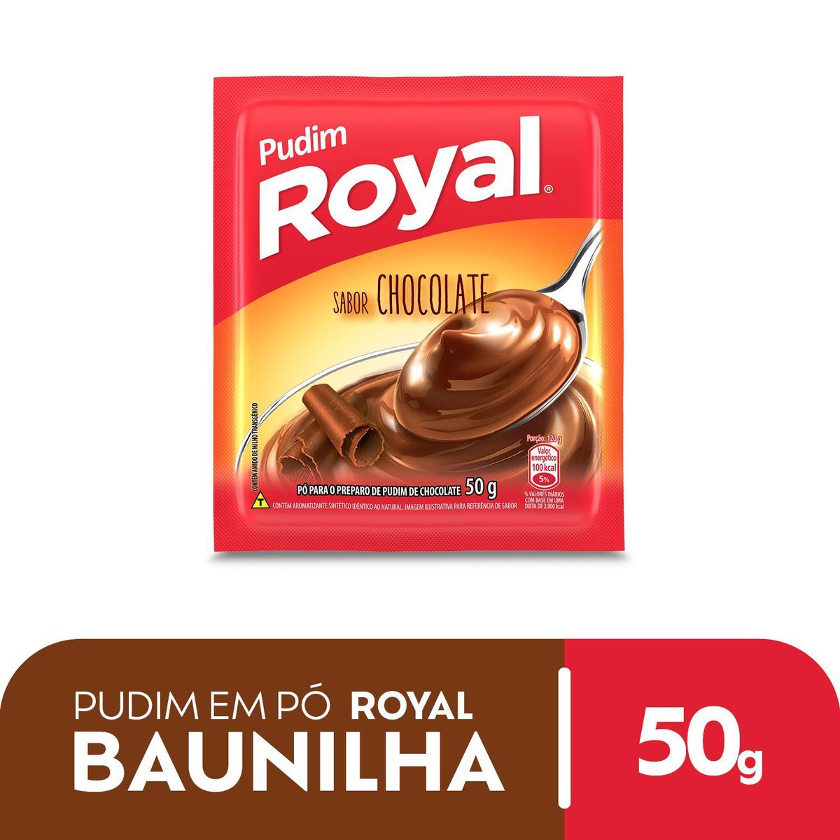 Pudim Em P Royal Chocolate Caixa Com 12 Unidades De 50g