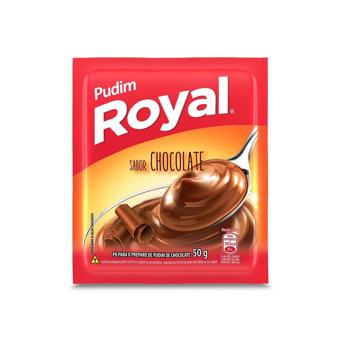 Pudim Em P Royal Chocolate Caixa Com 12 Unidades De 50g