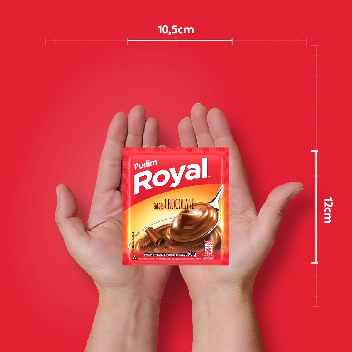 Pudim Em P Royal Chocolate Caixa Com 12 Unidades De 50g